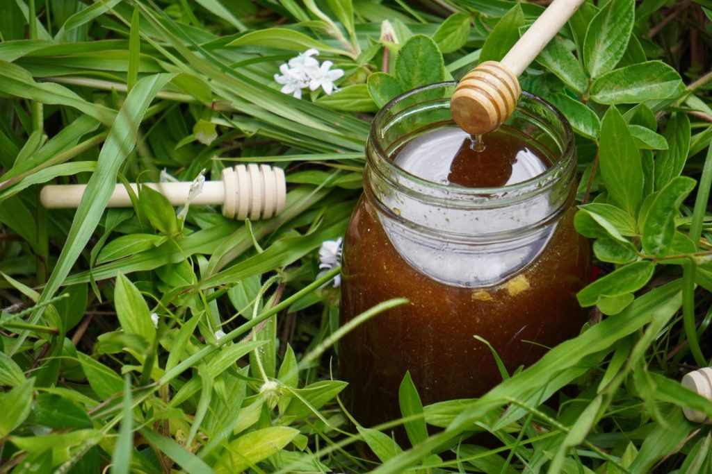 clear glass jar on green grass